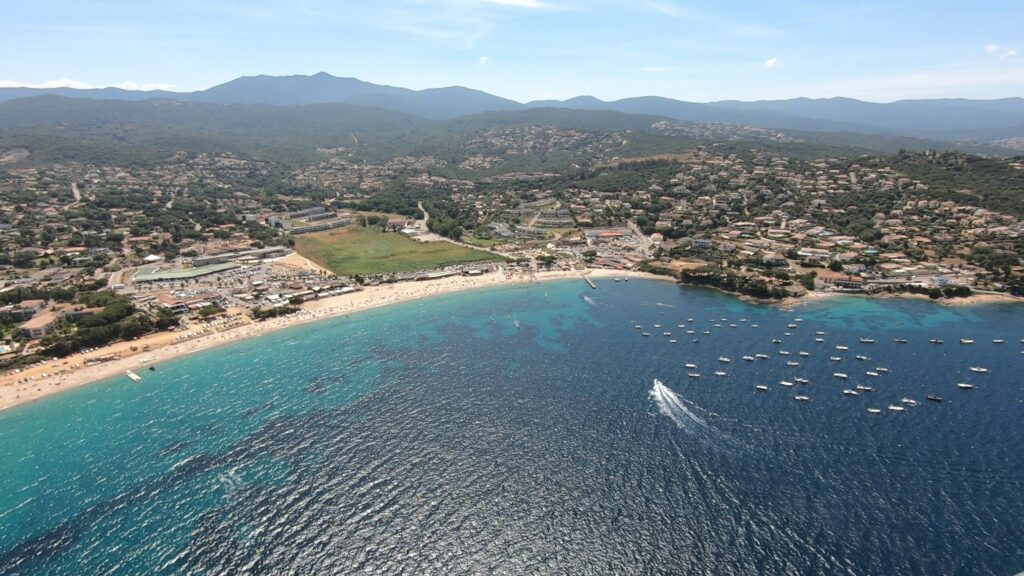 Porticcio vue du ciel, Corse