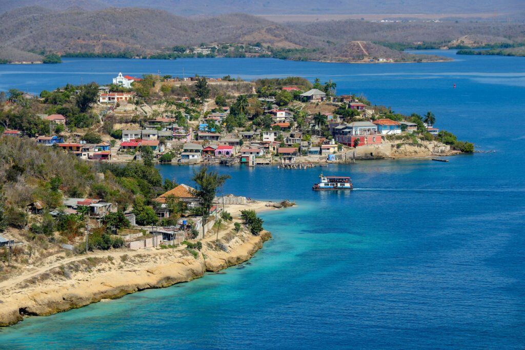 Village on Cayo Granma in the bay of Santiago de Cuba