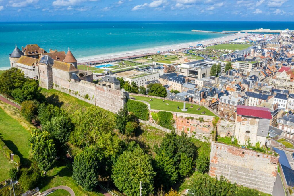 Vue aérienne de Dieppe
