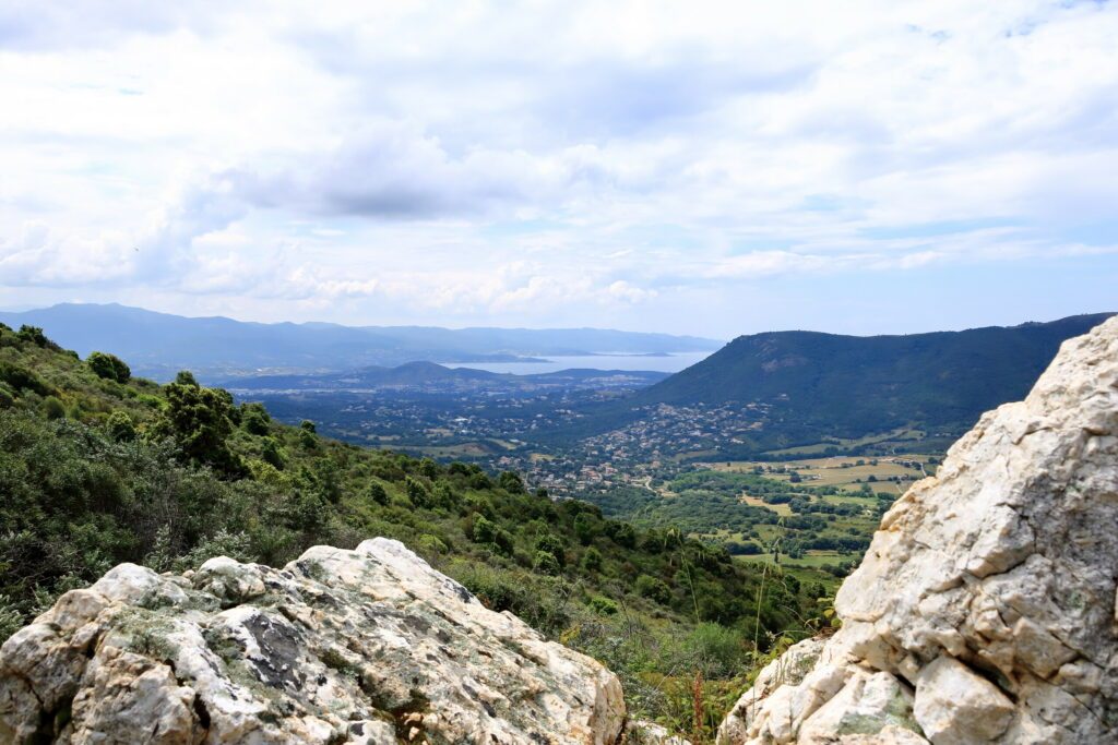 View from the top of Monte Gozzi, Corsica