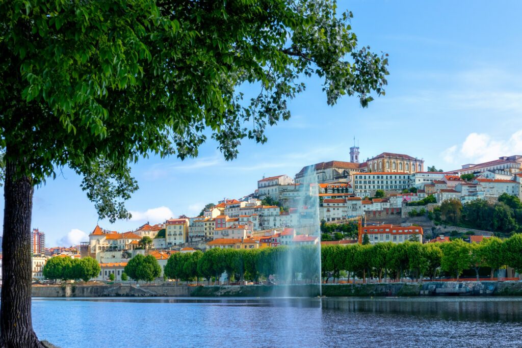 Vue sur la ville de Coimbra au Portugal