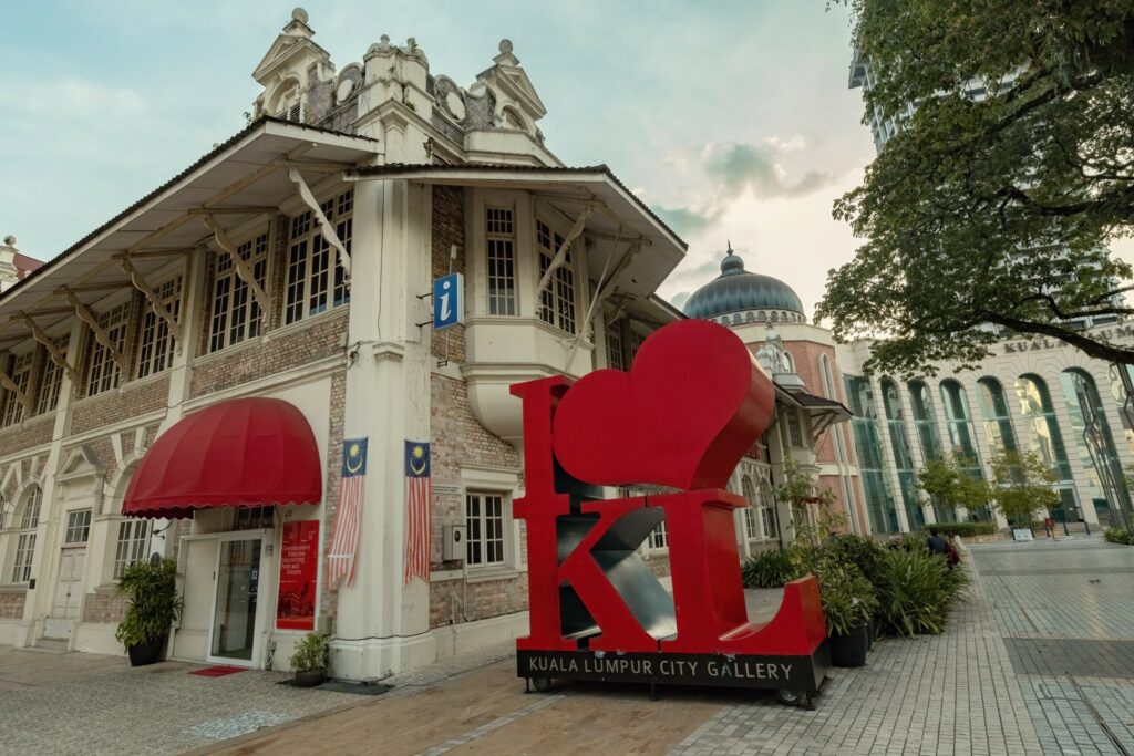 I Love KL sculpture near Kuala Lumpur city gallery Malaysia