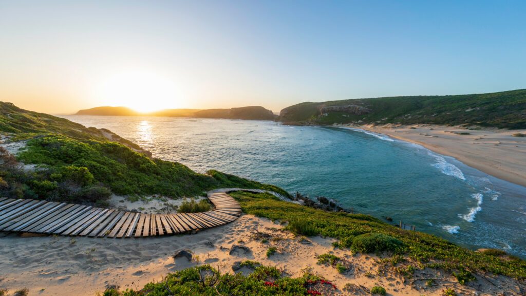 La baie de Plettenberg, Afrique du Sud