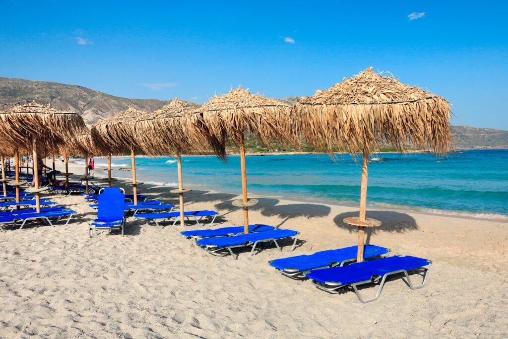 Plage d'élafonissi sur l'ïle de Crète