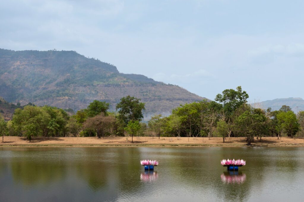 Lake at the archaeological site of Wat Phou, Pakse-Champasak, Laos