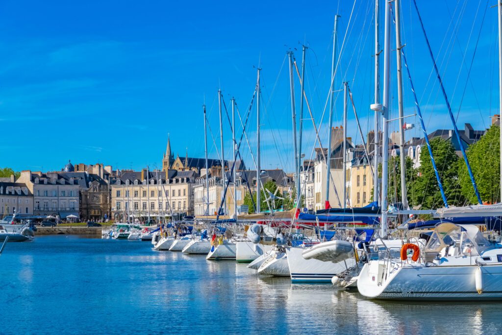 Le port de Vannes dans le Morbihan, en Bretagne