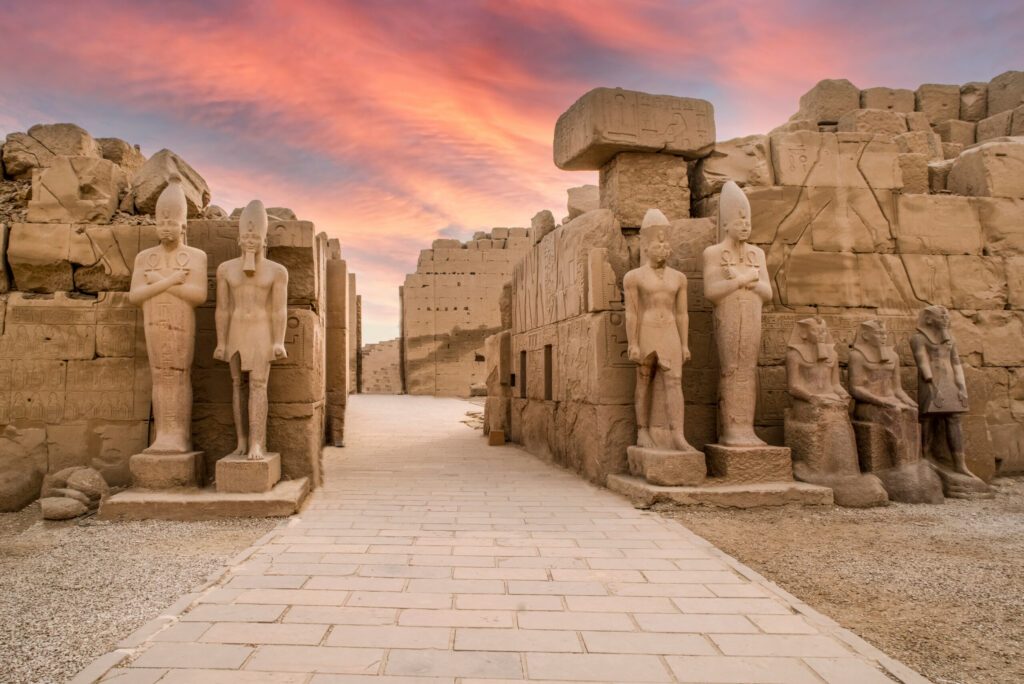 Karnak Temple Complex. Very beautiful sky. Luxor, Egypt, Africa