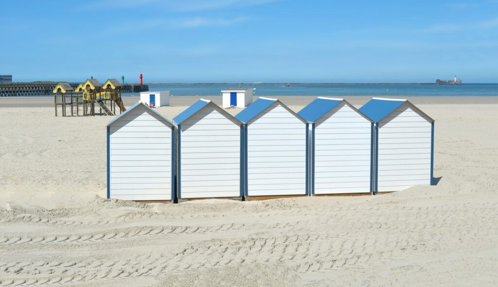 cabines de plage à Boulogne sur Mer