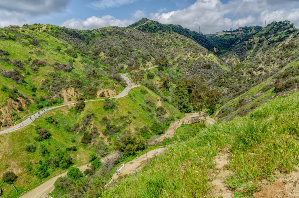 Se promener à Runyon Canyon, Los Angeles, CA.