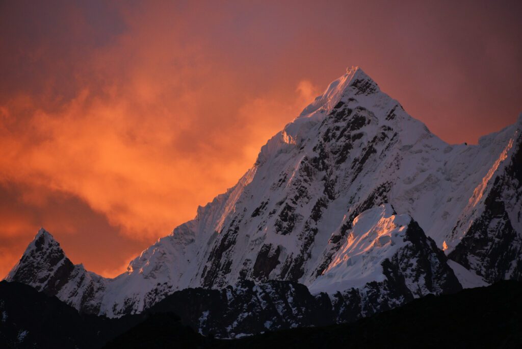 Siula Grande Sunset