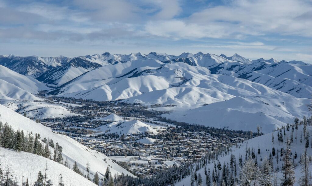 Sun Valley sous la neige aux USA