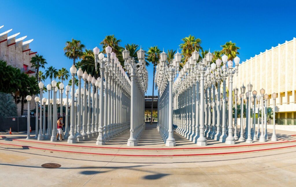 Les lampadaires de "Urban Light" à Los Angeles