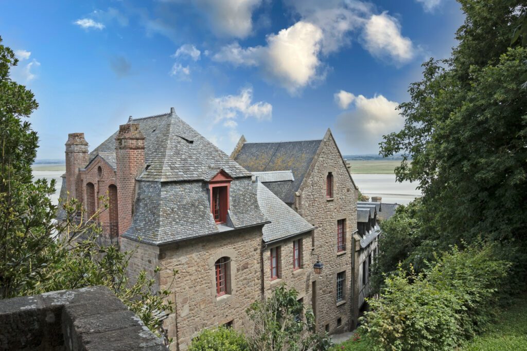 maisons à l'intérieur de Mont-Saint-Michel