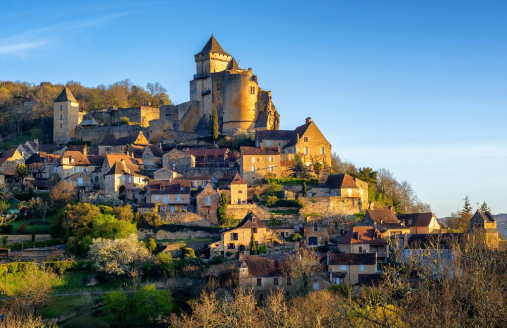 Medieval Castelnaud village and castle, Perigord, France