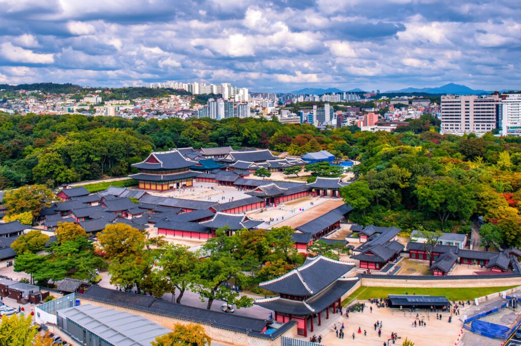 changdeokgung palace in the autumn seoul city south korea