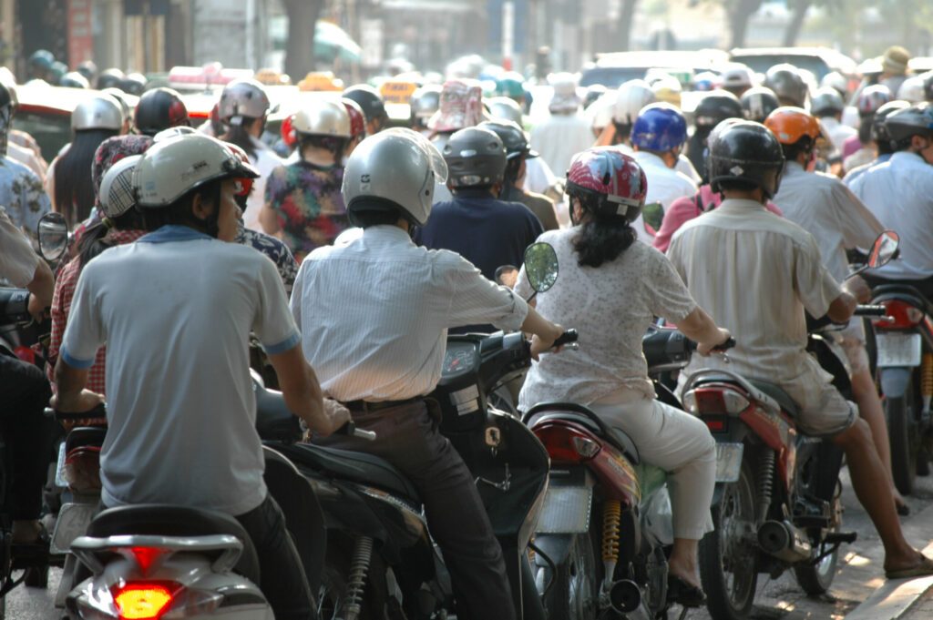 Traffic Jam, Hanoi, Vietnam