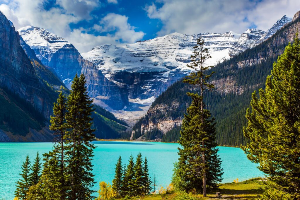 Glacial Lake Louise in Banff