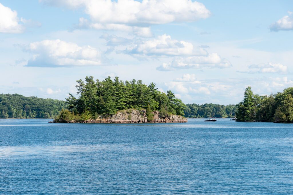 Beautiful landscape in the Thousand islands region