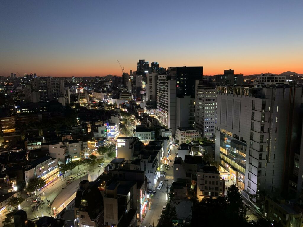 Seoul, Hongdae - City at night - Nightlife district