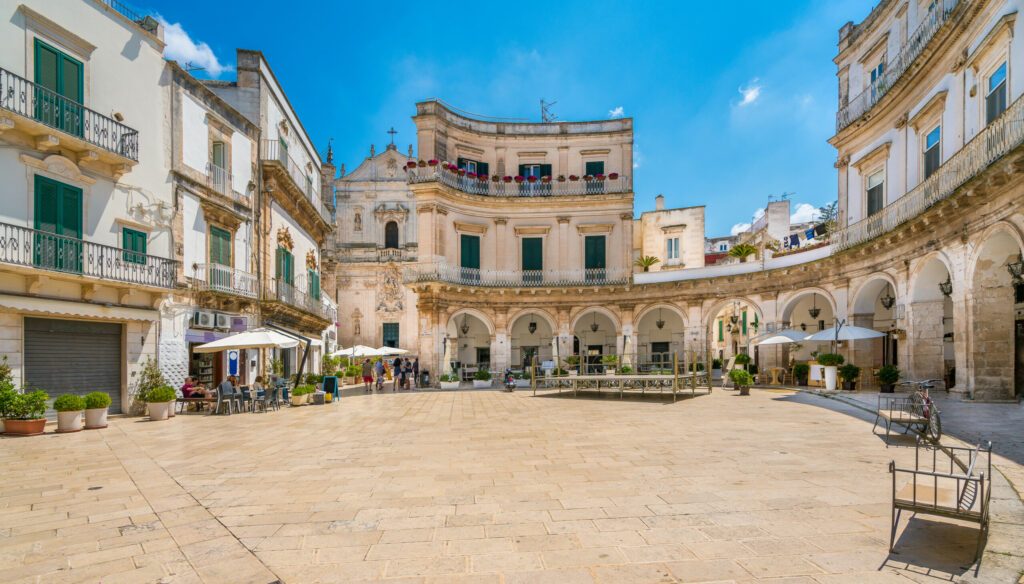 Le village de Martina Franca dans les Pouilles