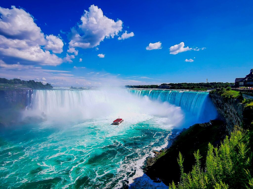 vue panoramique sur Les chutes du Niagara