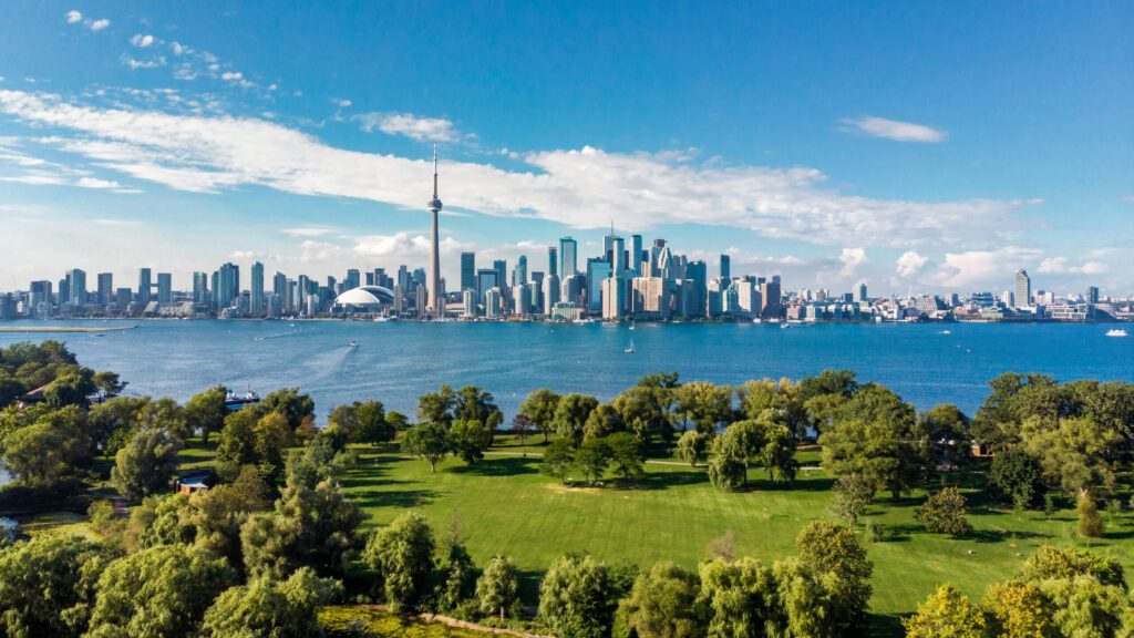 Vue panoramique : L'île de Toronto
