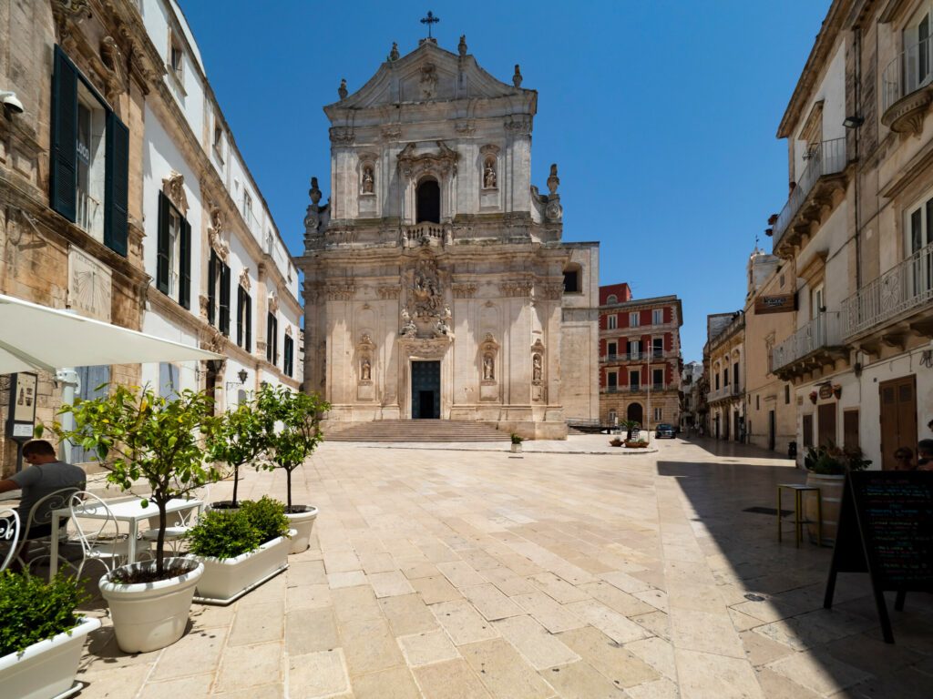 Piazza Maria Immacolata, Basilica di San Martino, Martina Franca, Valle d'Itria, Province of Taranto, Puglia, Italy