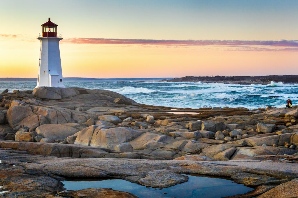 Sunset at Peggy's Cove Nova Scotia, Canada