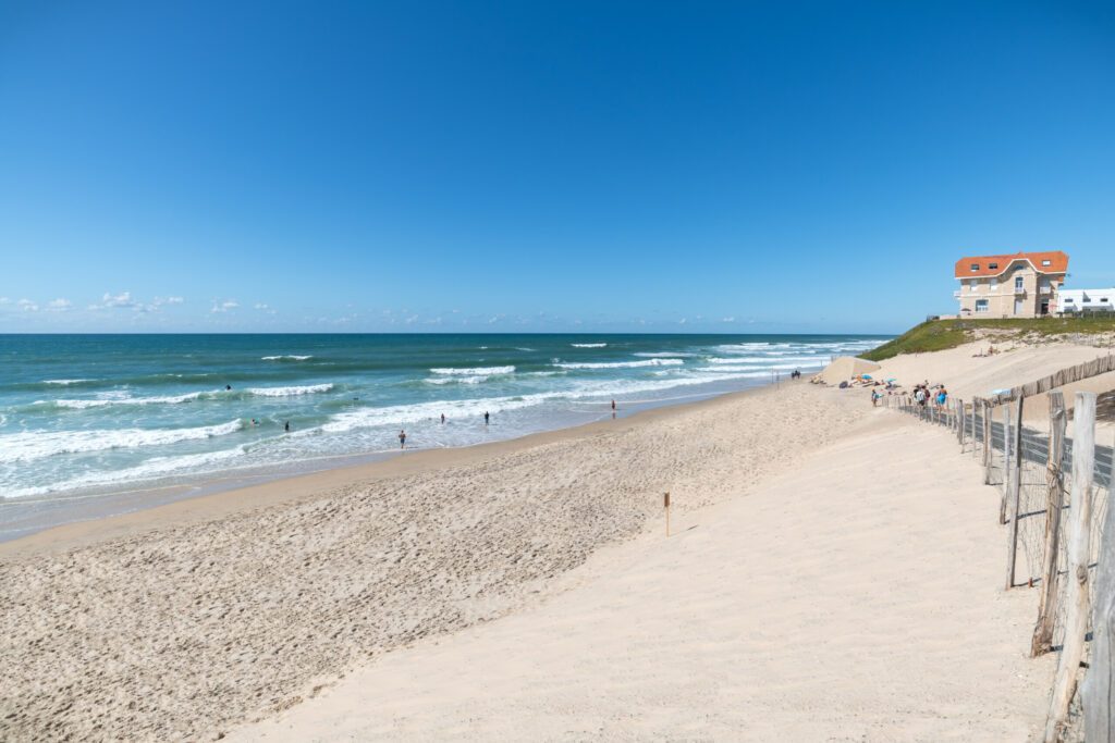 BISCARROSSE (Landes, France), vue sur la plage