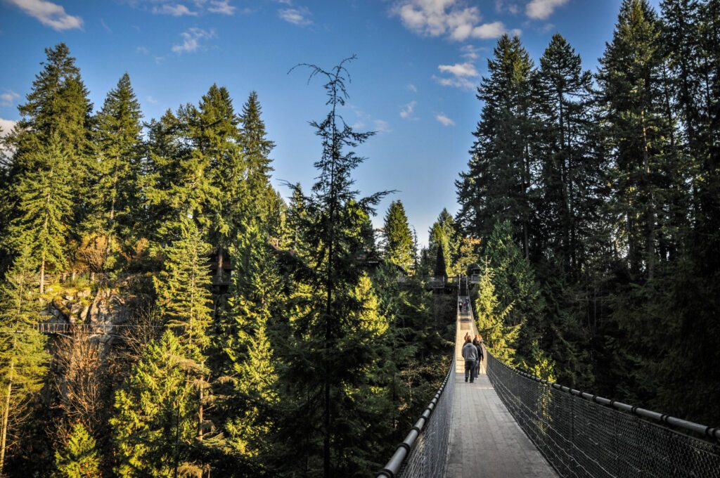 Capilano Suspension Bridge in Vancouver, Canada