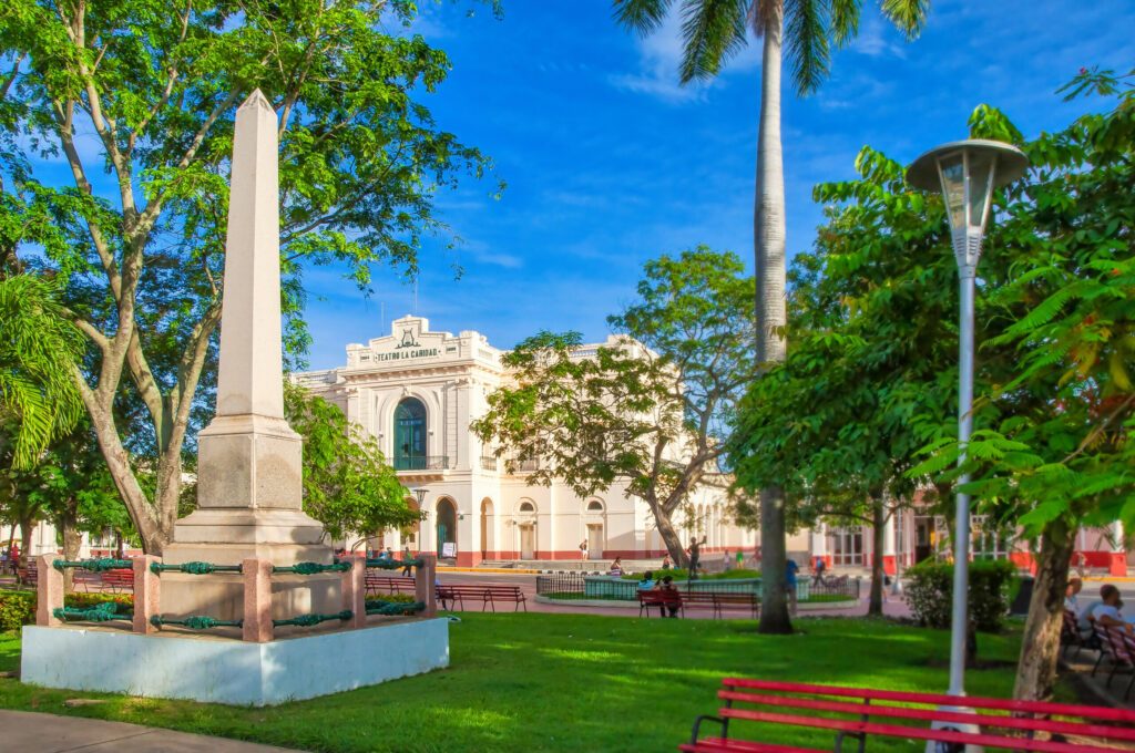 Father Conyedo Monolith from colonial times located in Santa Clara, Cuba