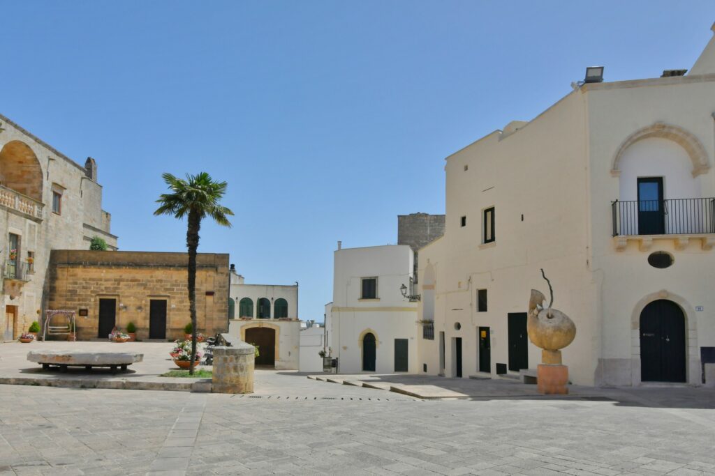 The Italian village of Specchia in Puglia.