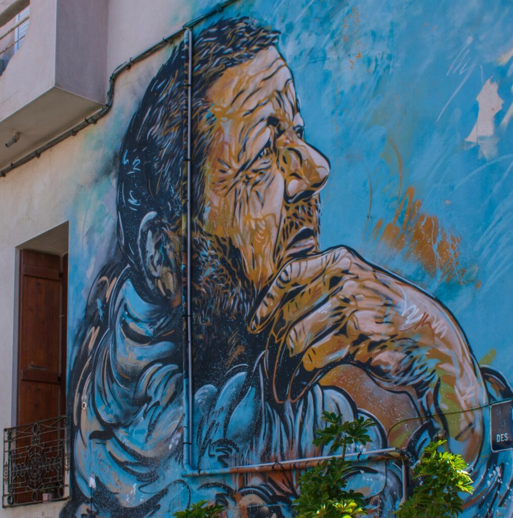 L'œuvre de street art à Sète