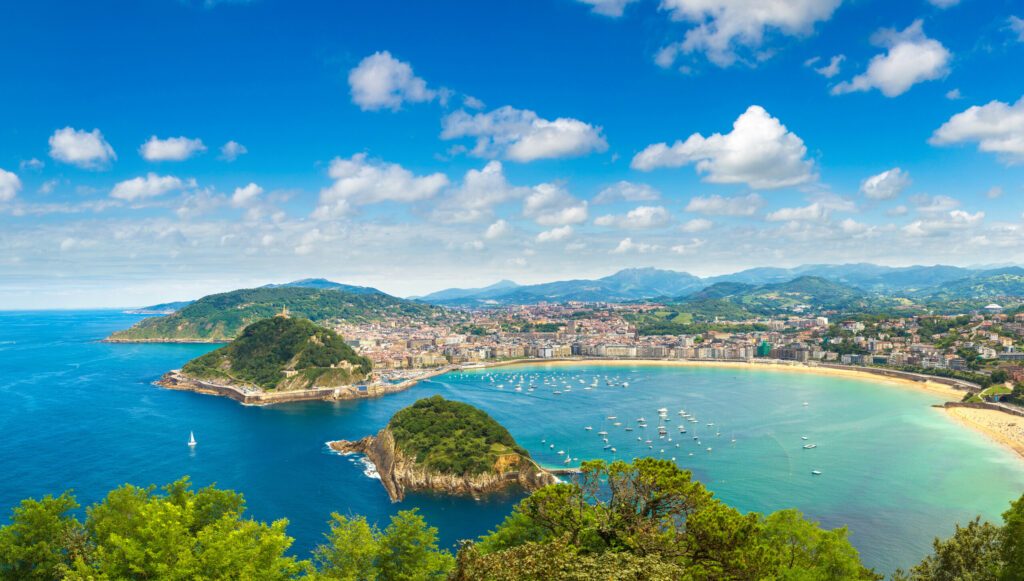 Panoramic view of San Sebastian