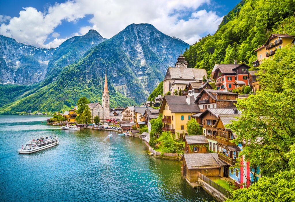 Hallstatt mountain village, Salzkammergut, Austria