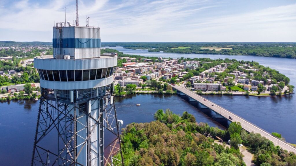 La tour d’observation de la Cité de l’énergie, Shawinigan