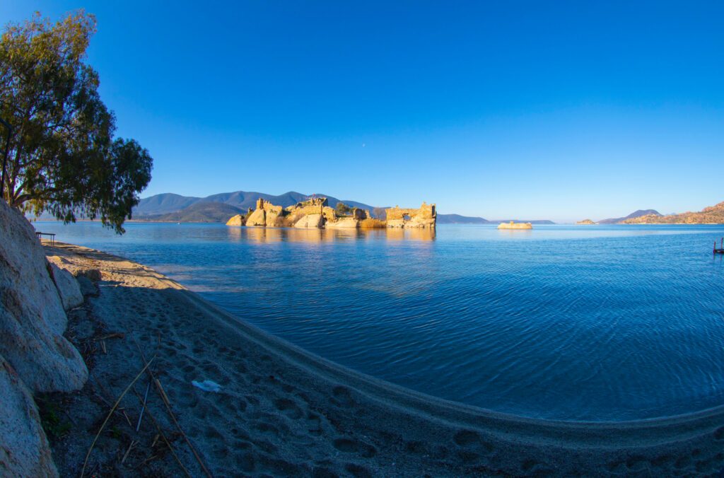 Bafa lake is a peaceful place, ringed by traditional villages such as Kapıkırı full of fisherman boats and ruins of Herakleia