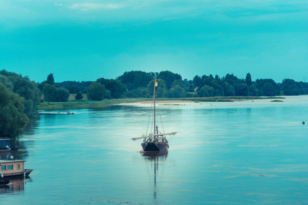 Les  bateaux de Montjean sur Loire