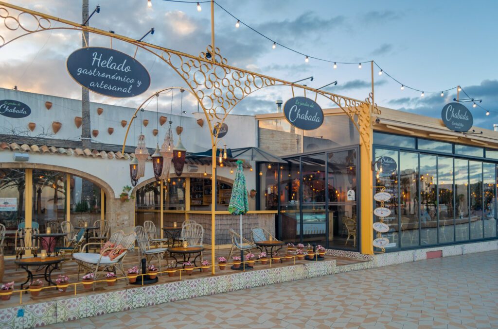 Façade de restaurant à Javea à faire sur la Costa Blanca