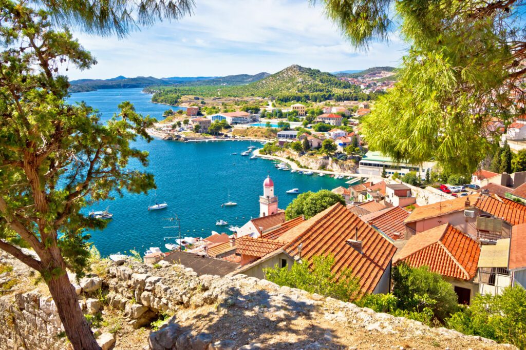 City of Sibenik coast view