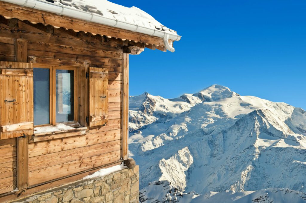 Les Alpes dans les paysages d'hiver