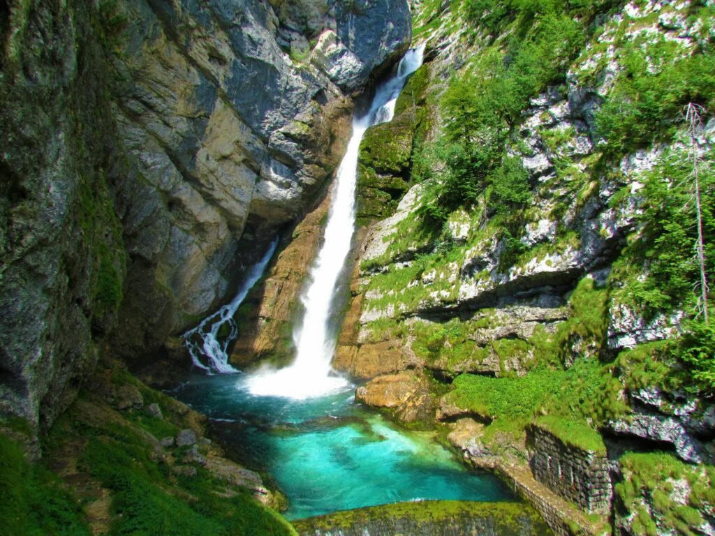 La cascade Savica à faire en Slovénie