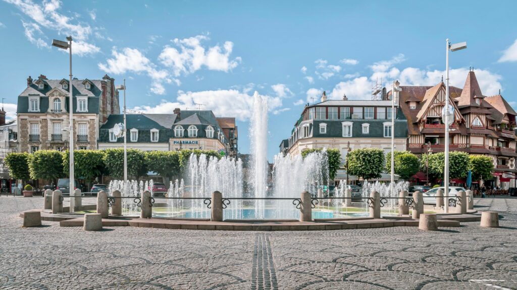 Place de Morny, Deauville, Normandie, France