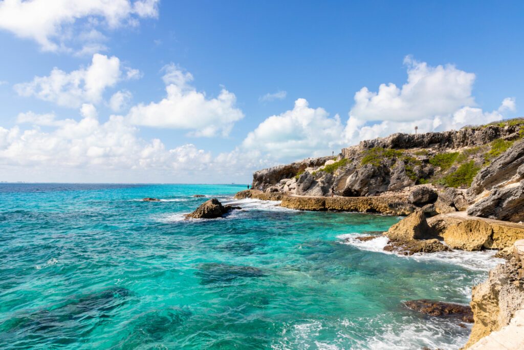 Vista desde Punta Sur en Isla Mujeres, Riviera Maya.