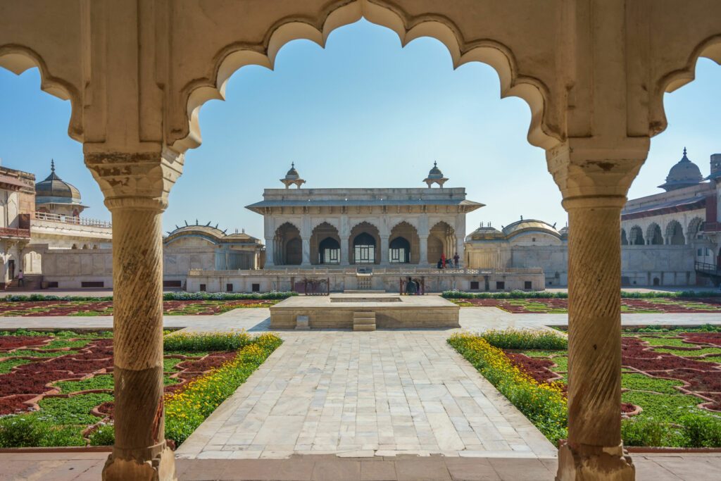 Khas Mahal and Anguri Bagh Grape Garden, Agra Fort