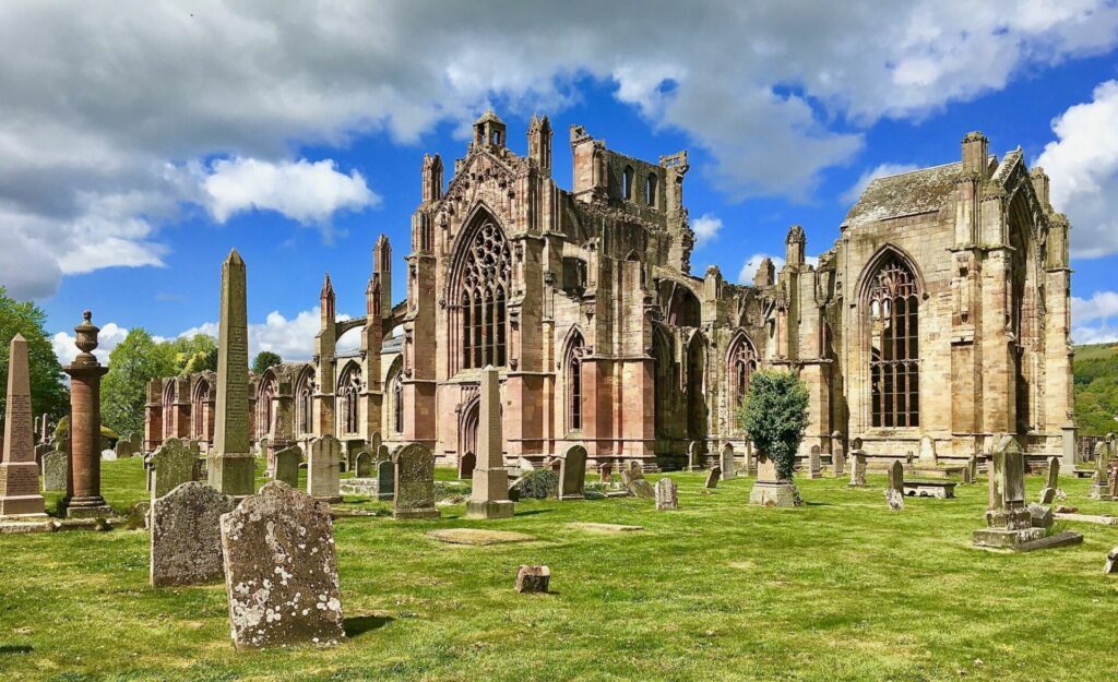 Melrose Abbey in Scotland