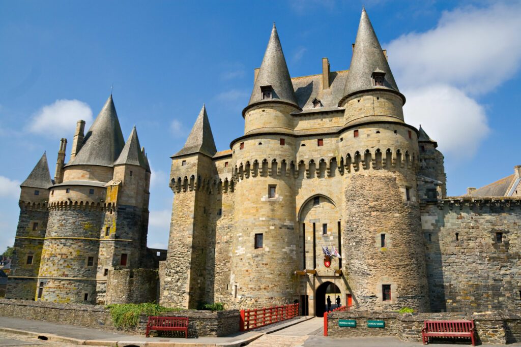 Medieval castle in Vitré, Brittany, France