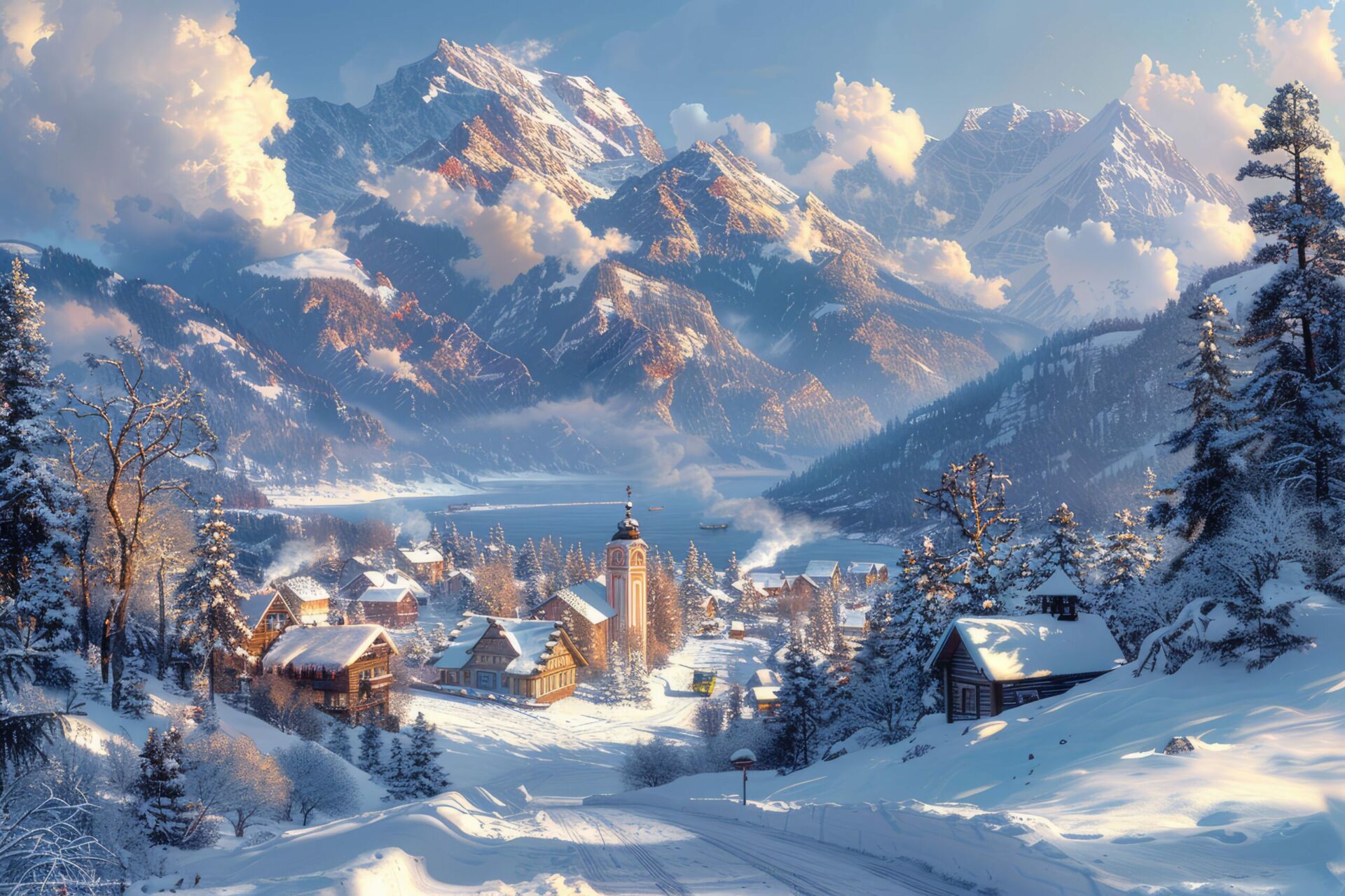 Les paysages d'hiver