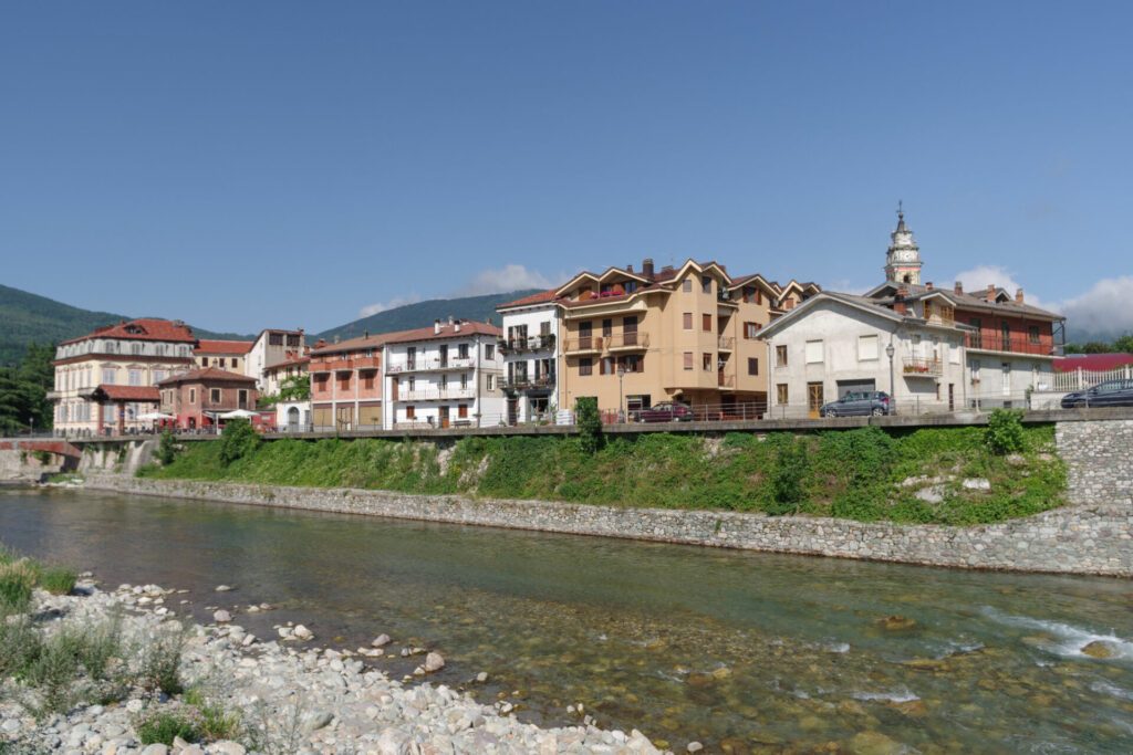 Historical town center of Garessio, Piedmont region, Italy