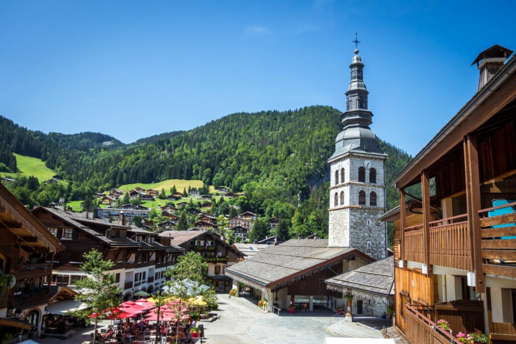 Church in the Village of La Clusaz, France